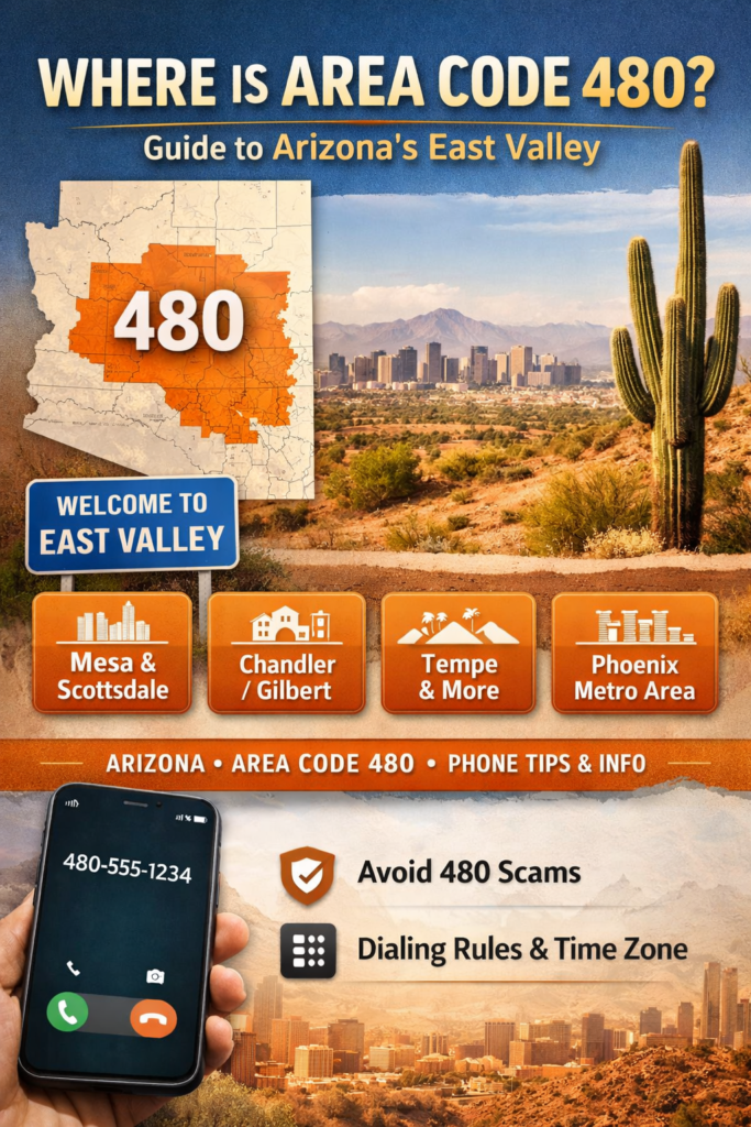 Where Is the Area Code 480? (Complete Location + Full Expert Guide)