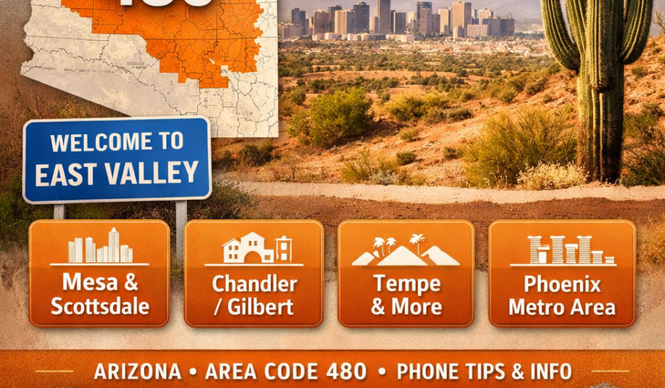 where is the area code 480