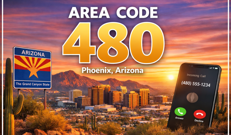 where is area code 480