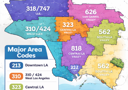 los angeles area phone code