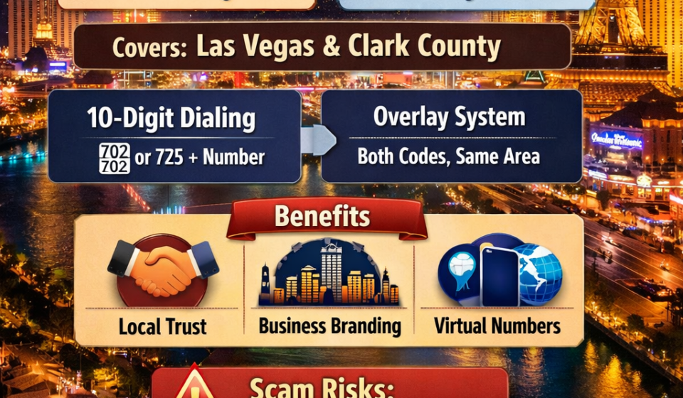 las vegas phone area codes