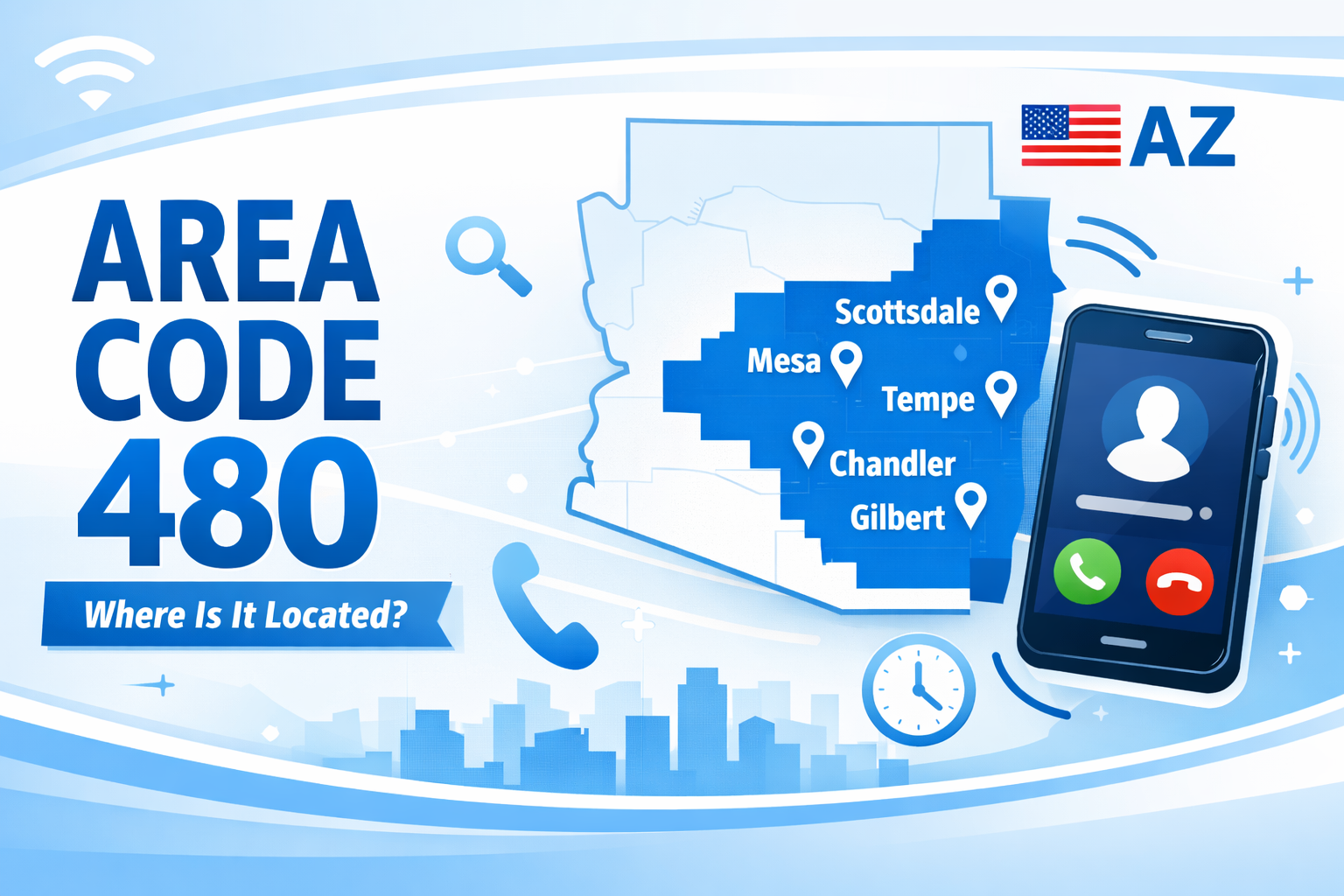 where 480 area code is located