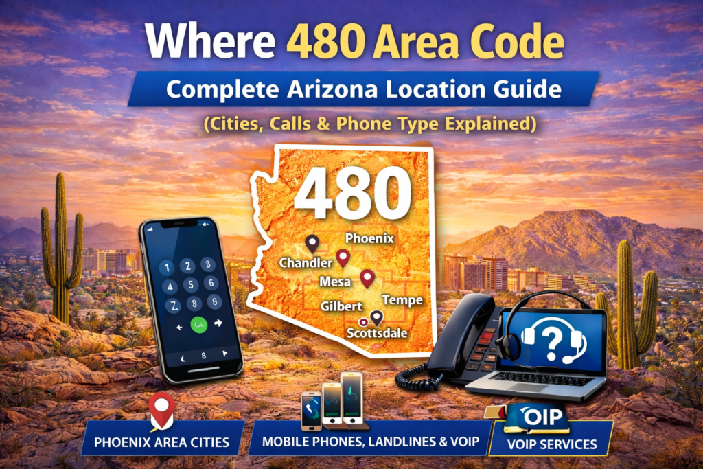 Where 480 Area Code Located? Arizona Cities, Time Zone & Phone Guide
