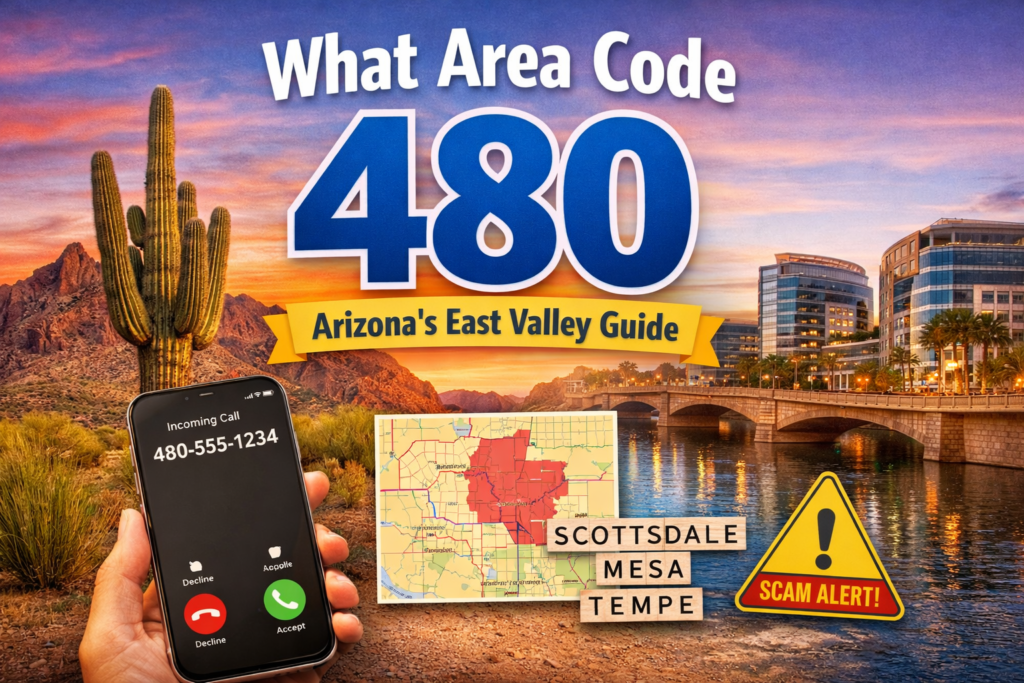 What Area Code 480 Is: Location, Cities, Scams & Guide