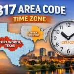 817 Area Code Time Zone