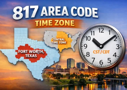 817 Area Code Time Zone