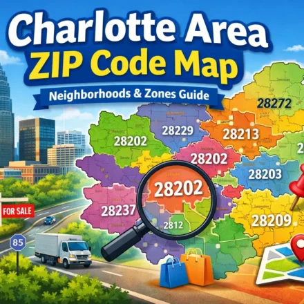 Charlotte Area ZIP Code Map