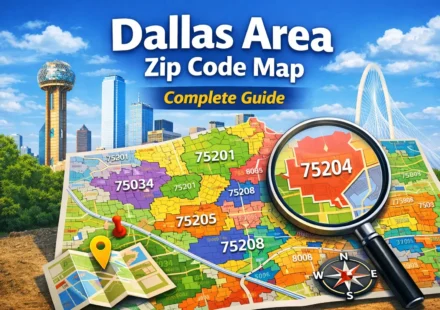 Dallas Area Zip Code Map