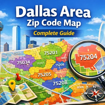 Dallas Area Zip Code Map