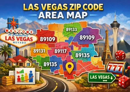 Las Vegas Zip Code Area Map