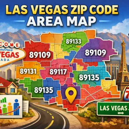 Las Vegas Zip Code Area Map