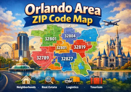 Orlando Area ZIP Code Map