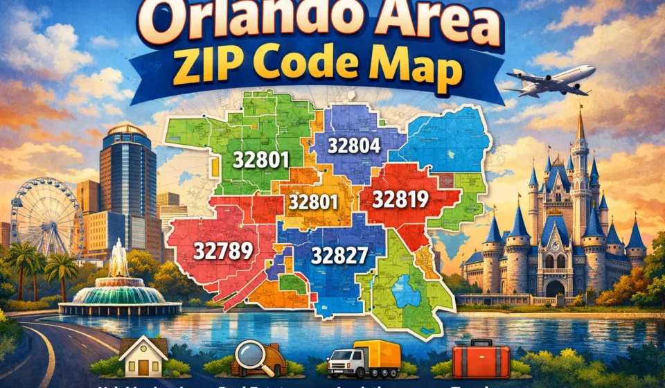 Orlando Area ZIP Code Map