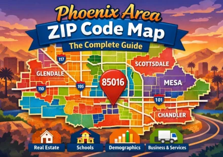 Phoenix Area ZIP Code Map