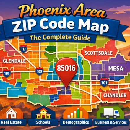 Phoenix Area ZIP Code Map