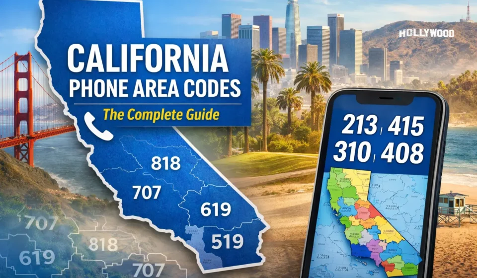 Phone Area Code California