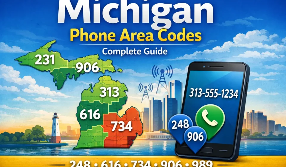 Phone Area Codes Michigan