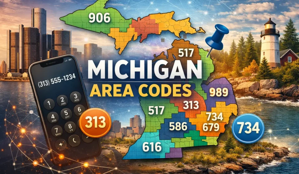 Phone Area Codes for Michigan