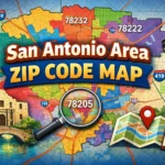San Antonio Area ZIP Code Map