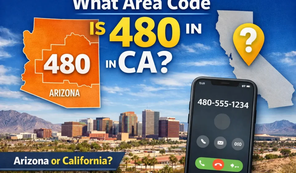 What Area Code Is 480 in CA