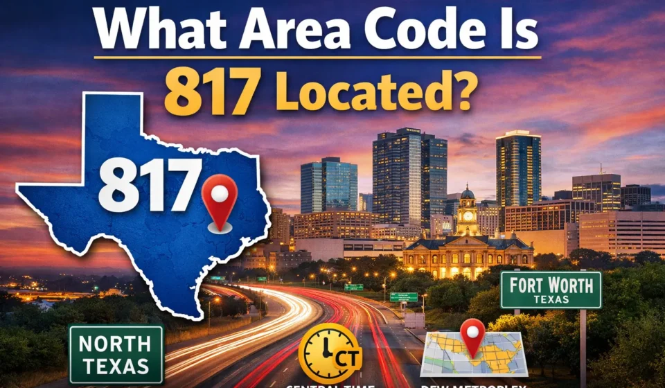 What Area Code Is 817 Located