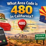 what area code is 480 in california