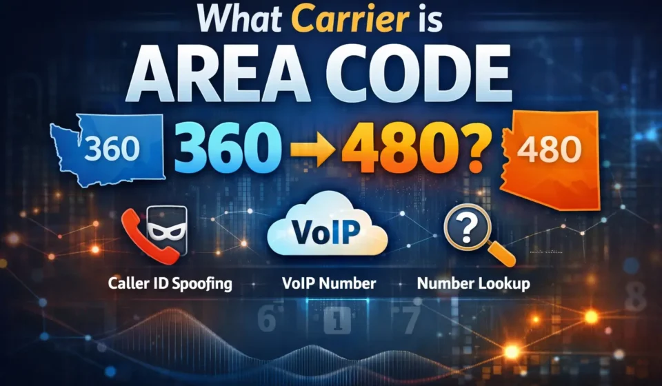 what carrier is area code 360 then 480