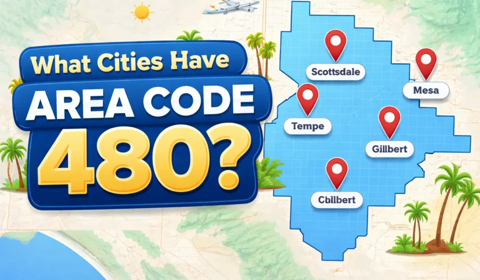 what cities have area code 480