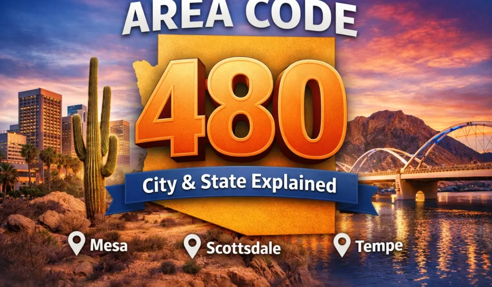 what city and state area code is 480