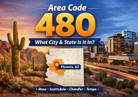 what city and state has area code 480