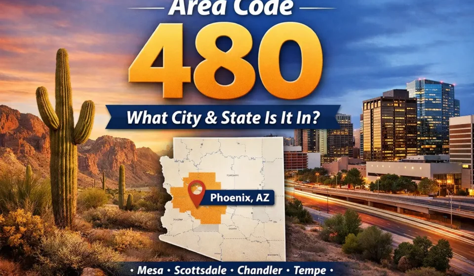 what city and state has area code 480