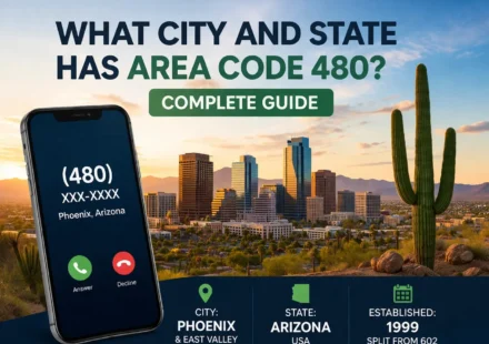 what city and state has the area code 480