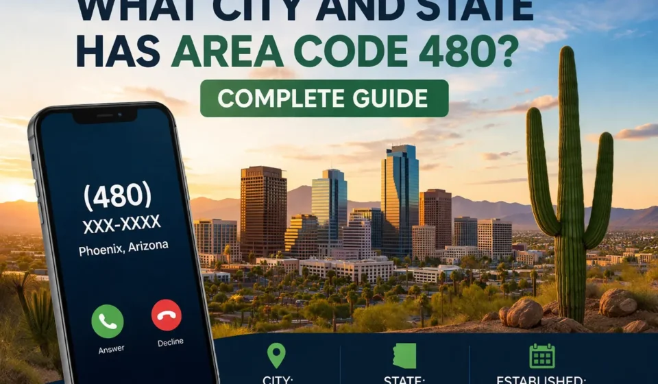 what city and state has the area code 480