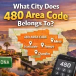 what city does 480 area code belong to