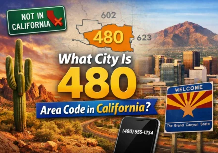 what city is 480 area code in california