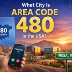 what city is area code 480 in usa