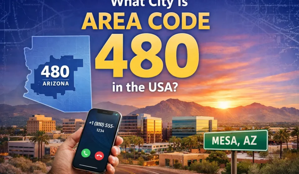 what city is area code 480 in usa