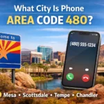 what city is phone area code 480