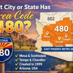 what city or state has area code 480