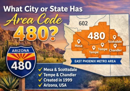 what city or state has area code 480