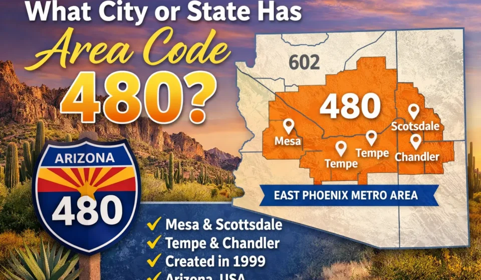 what city or state has area code 480