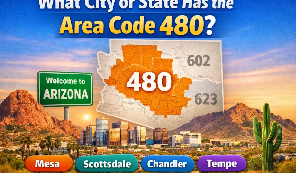 what city or state has the area code 480