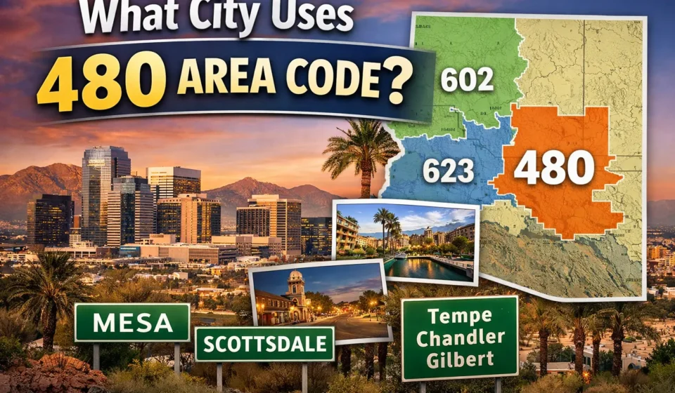 what city uses 480 area code