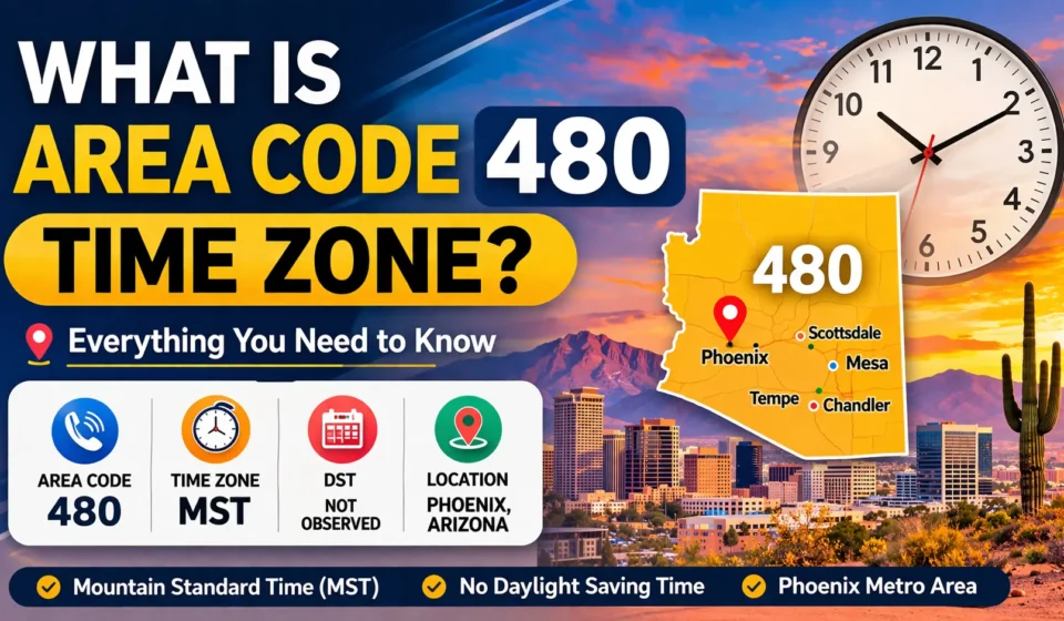 what is area code 480 time zone