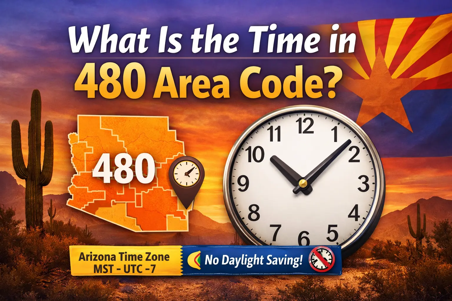 What Is the Time in 480 Area Code? (Complete Guide) - 480areacodeguide.com