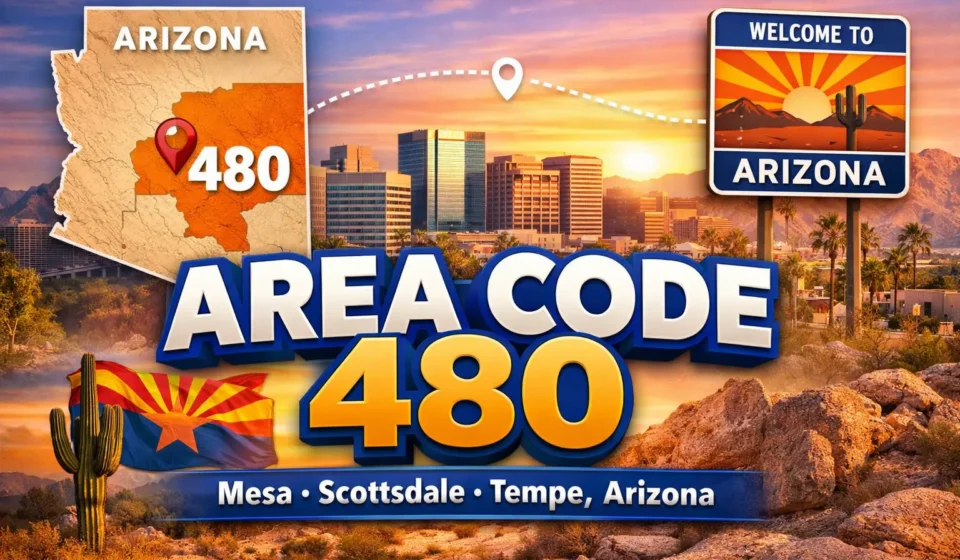what state and town is area code 480