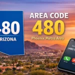 what state does area code 480 represent