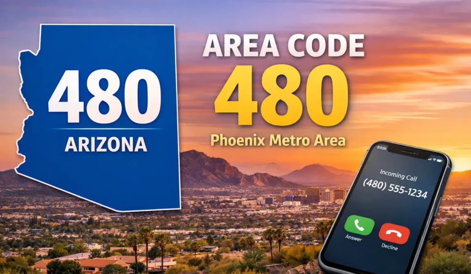 what state does area code 480 represent
