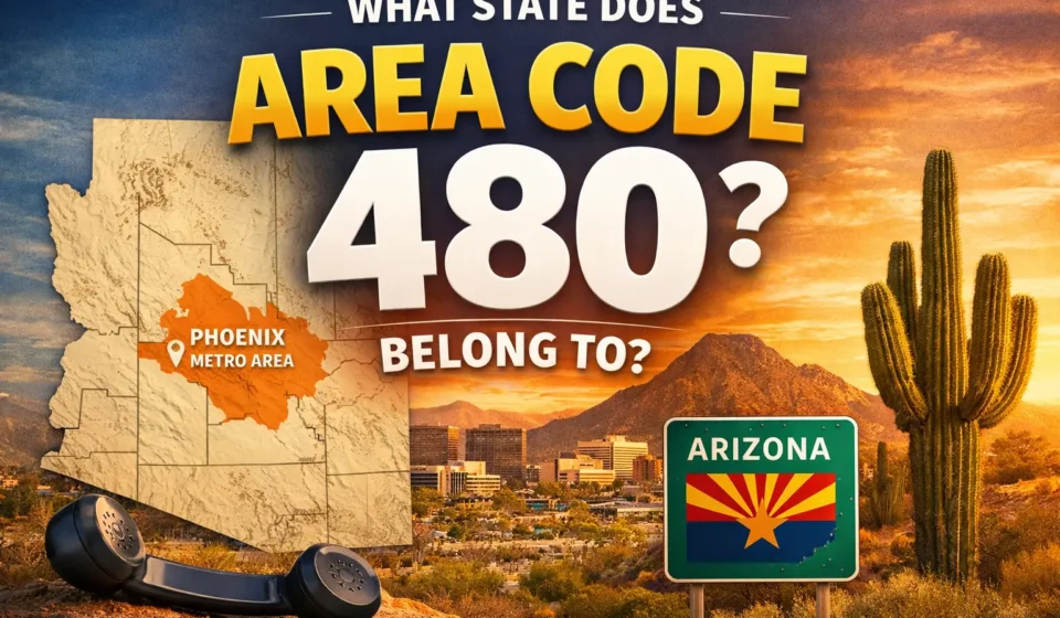 what state does the area code 480 belong to