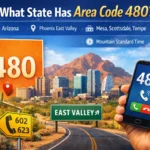 what state has telephone area code 480